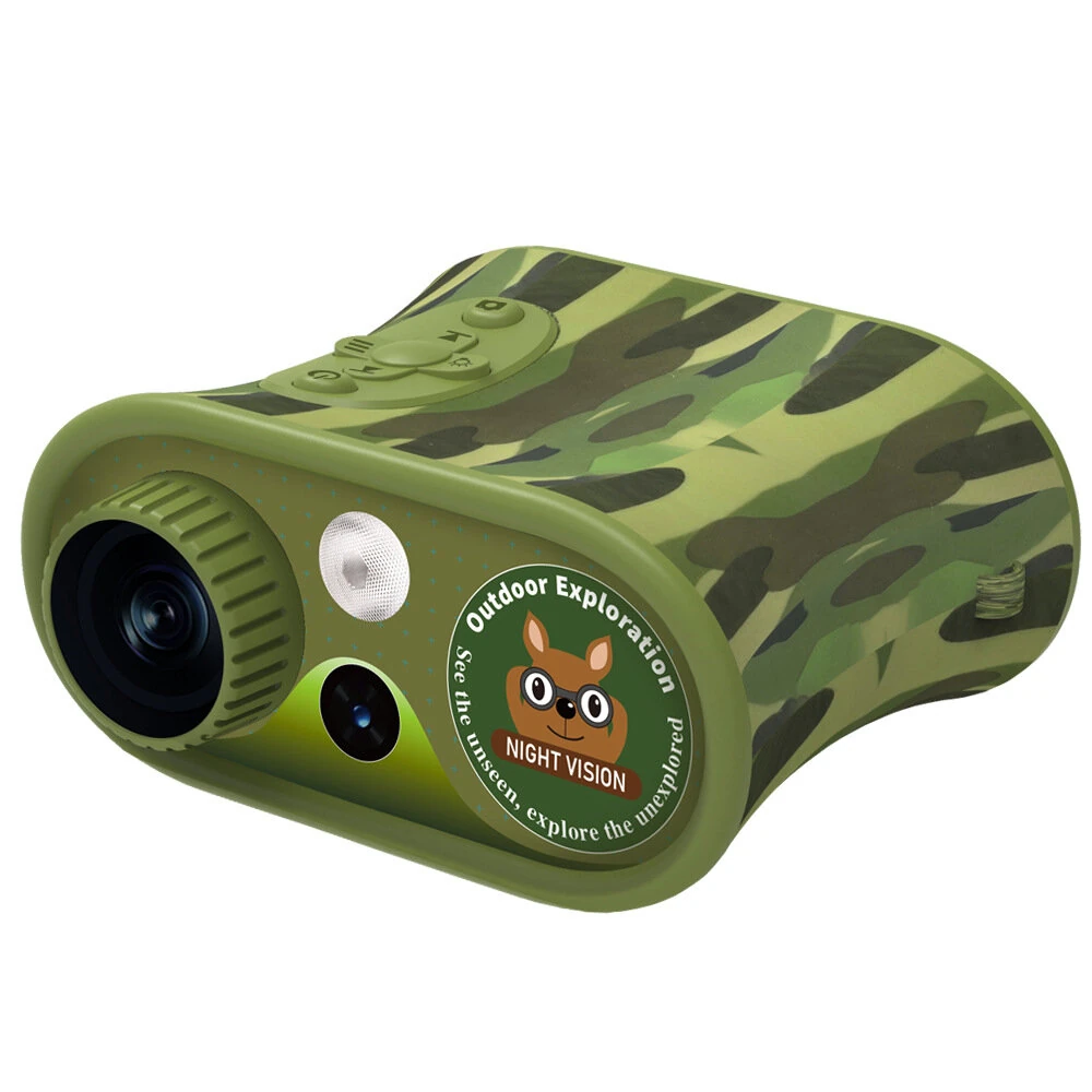 (image for) Kids Teens Night Vision Binoculars with 2.4 inch Display 8X Zoom and 5W Tactical LED Light Best Gifts for your Children-DT15