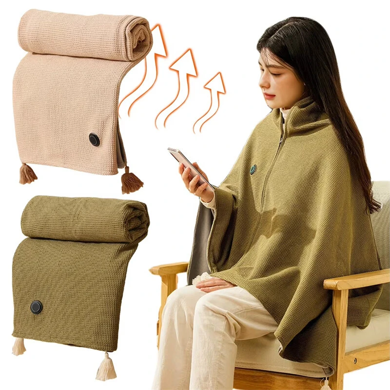 TENGOO Electric Heating Shawl USB Charging Warm Blanket Portable Outdoor Camping Thermostatic Single Quilt 150*80CM Mattress Office Sleeping Cover Nap (image for) TENGOO Electric Heating Shawl USB Charging Warm Blanket Portable Outdoor Camping Thermostatic Single Quilt 150*80CM Mattress Office Sleeping Cover Nap